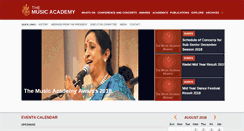 Desktop Screenshot of musicacademymadras.in