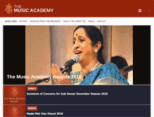 Tablet Screenshot of musicacademymadras.in